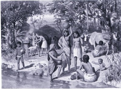 Aryans Settled in India - Open Air Sacrifice by Horace van Ruith